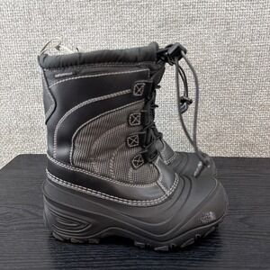 The North Face Black Snow Boots Youth Size 1 Alpenglow IV Waterproof Insulated